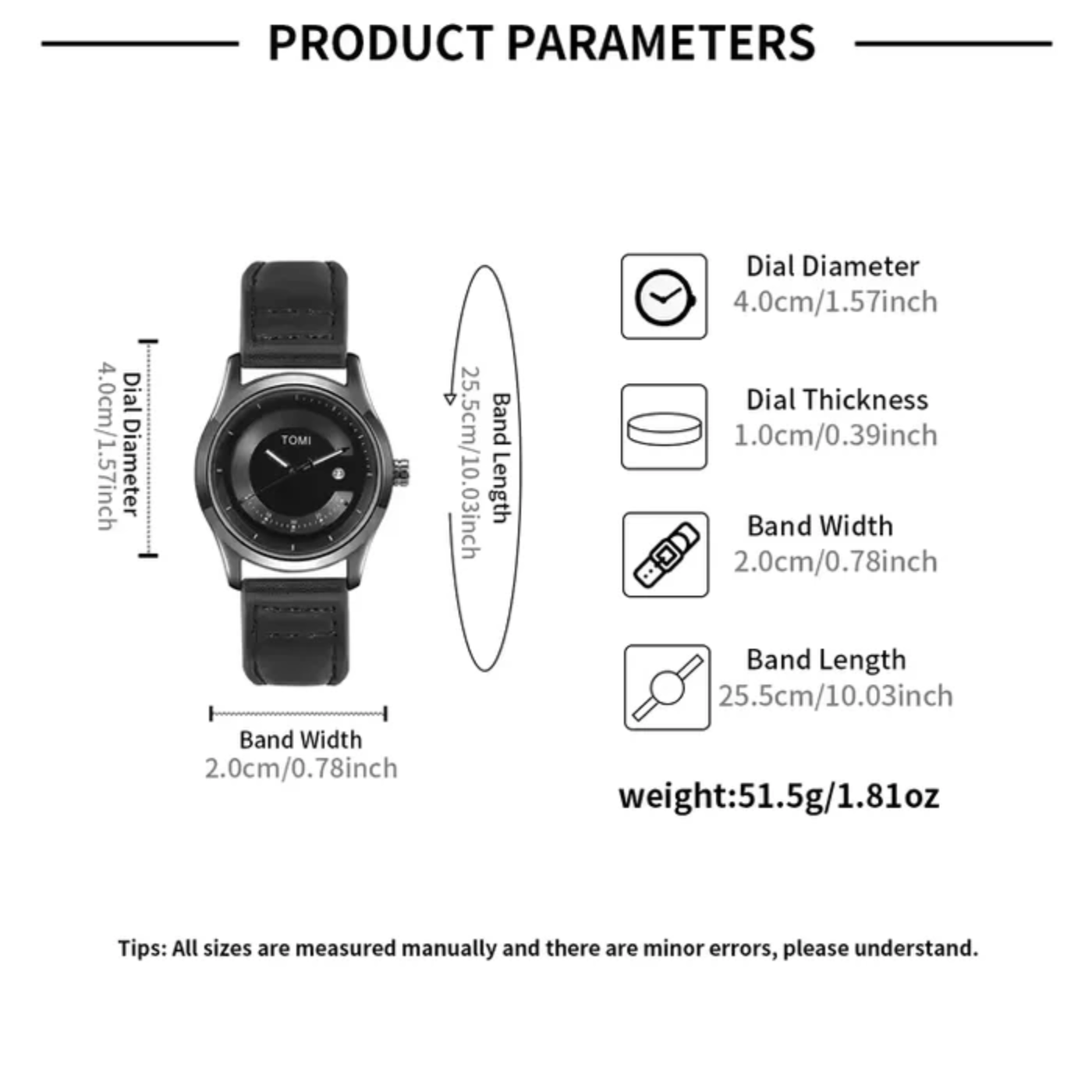 TOMI Elegant Business Watch
